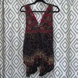 Free People Boho lace up dress/tunic